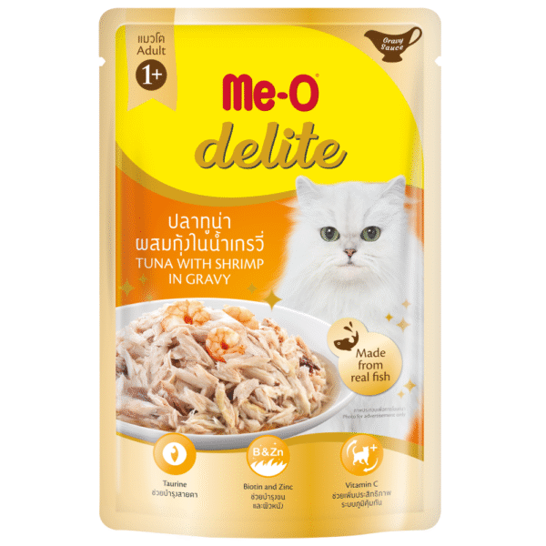 Me O Delite Tuna & Shrimp in Gravy Cat Wet Food - 12x70g