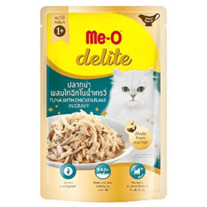 Me O Delite Tuna With Chicken Flake In Gravy Cat Wet Food - 12x70g