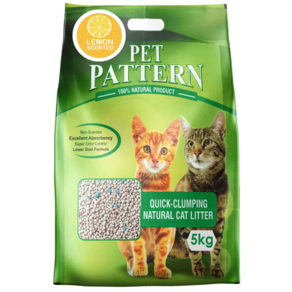 Pet Pattern Lemon Scented Cat Litter - 5kg