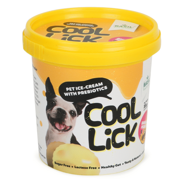 Basil Cool Lick Banana & Peanuts with Added Prebiotics Ice Cream for Dogs - 2x35g