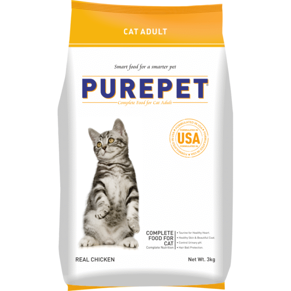 Purepet Real Chicken Adult Dry Cat Food - 7kg