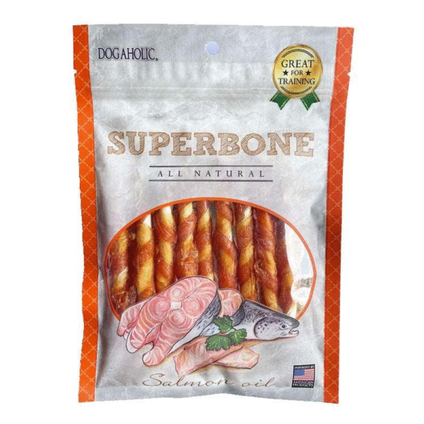 Super Bone Salmon Oil Stick Dog Treats - 3x140g