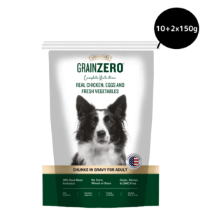 Signature Grain Zero Chicken Chunks Gravy Adult Dog Wet Food - 10+2x150g