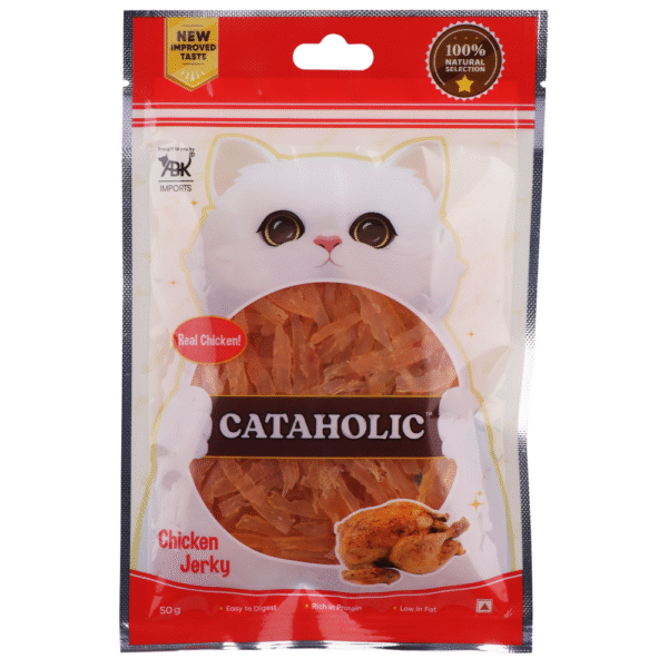 Cataholic Neko Soft Chicken Jerky Sliced Cat Treats - 6x50g