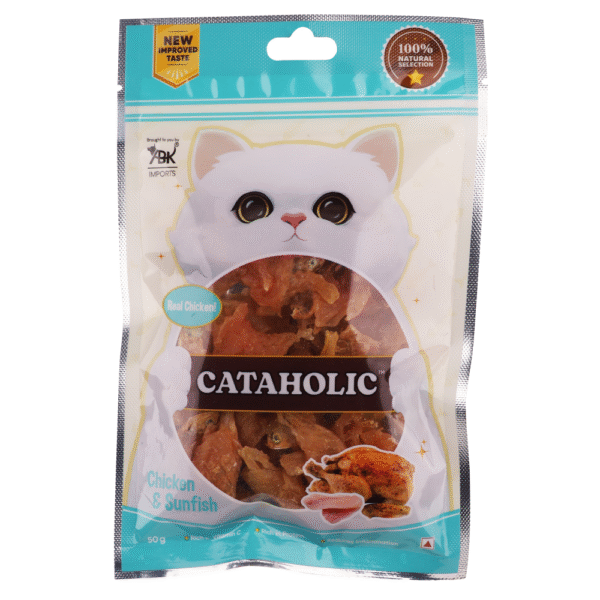 Cataholic Soft Chicken and Sunfish Spiral Cat Treats - 3x50g