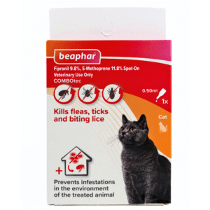 Beaphar Fipronil/s Methoprene Tick & Flea Spot On Combotec for Cats - 50mL