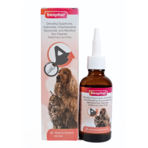 Beaphar Gluconate and Menthol Ear Cleaner for Dogs and Cats - 50mL