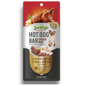 JerHigh Chicken Hot Dog Bar Dog Treats - 150g