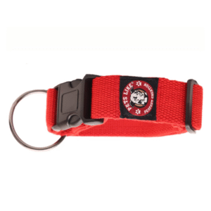 Pets Like Spun Polyester Clip Collar for Dogs (Red) - L:17 -27in Neck