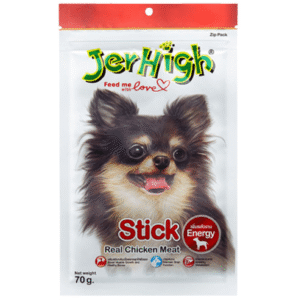 Jerhigh Real Chicken Meat Stick Dog Treats - 3x70g