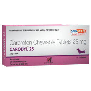 Savavet Carodyl (Carprofen) Dog 25mg Tablet - 1 Pack (10 tablets)