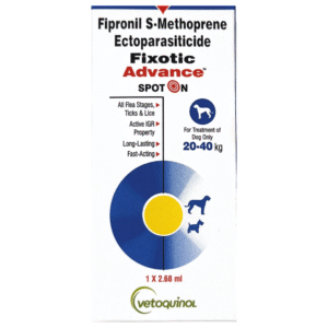 Vetoquinol Fixotic Advance Tick & Flea Control Spot On (20 -40kg) - 20 -40kg
