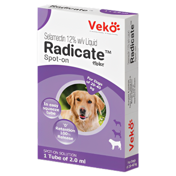 Veko Radicate Tick and Flea Control Spot On for Dogs (20 -40kg) - 20 -40kg