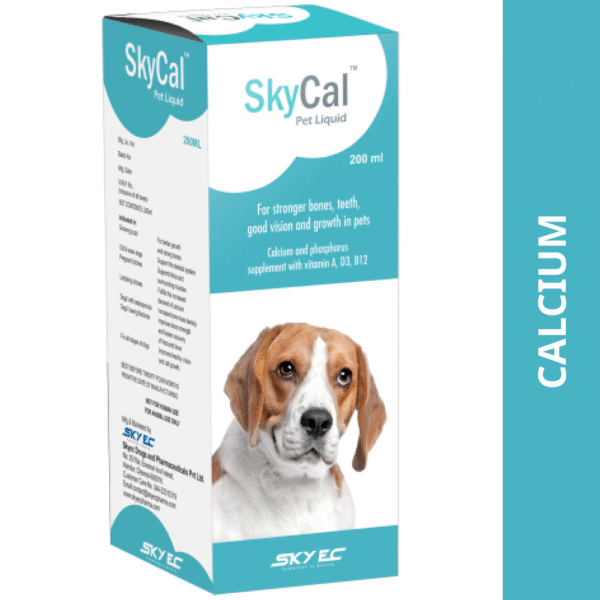 Skyec Sky Cal Calcium Supplement Syrup for Dogs and Cats - 500mL