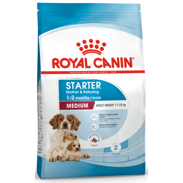Royal Canin Medium Starter Dry Food for Medium Breed Dog and Puppies - 8kg (2x4kg)