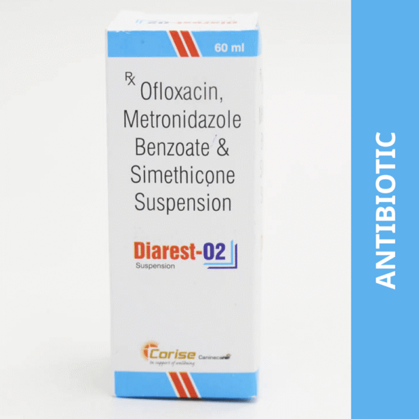 Corise Diarest O2 Suspension Antidiarrheal for Dogs & Cats (60ml) - 60mL