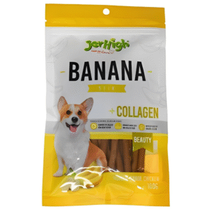 JerHigh Banana Stick Dog Treats - 100g