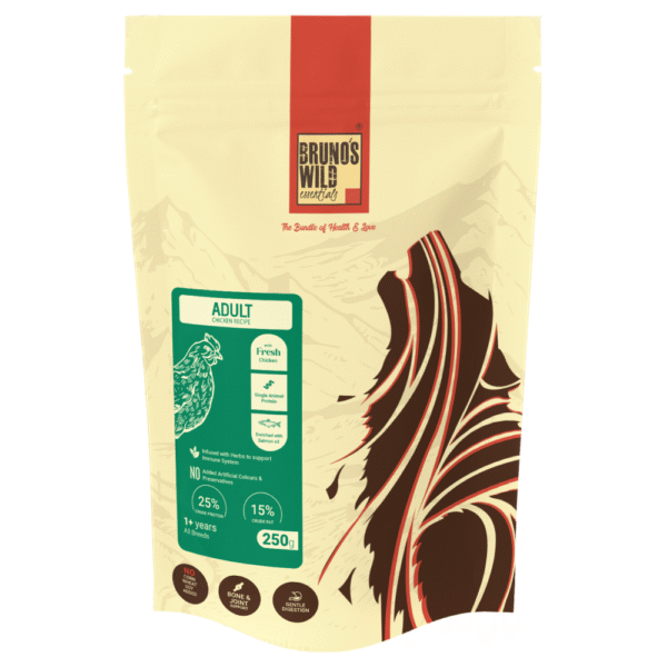 Bruno's Wild Essentials Chicken Recipe Adult Dog Dry Food (70g) - 70g