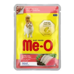 Me O Tuna & White Fish In Jelly Adult Cat Wet Food - 12x80g