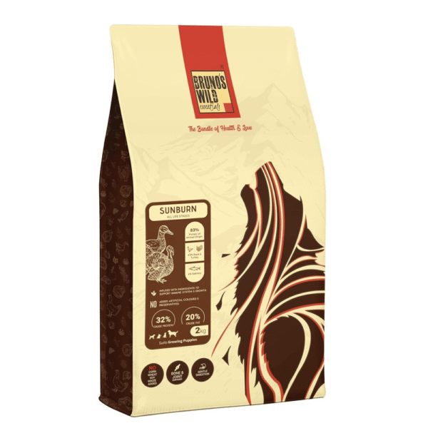 Bruno's Wild Essentials Sunburn Dog Dry Food - 5kg (2x2.5kg)