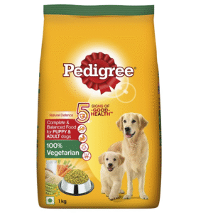 Pedigree 100% Vegetarian Dry Dog Food for Puppy and Adult Dogs - 1kg