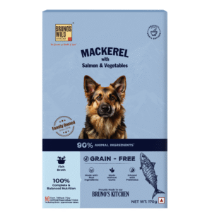 Bruno's Wild Essentials Mackerel with Salmon & Vegetables Dog Wet Food - 12x170g