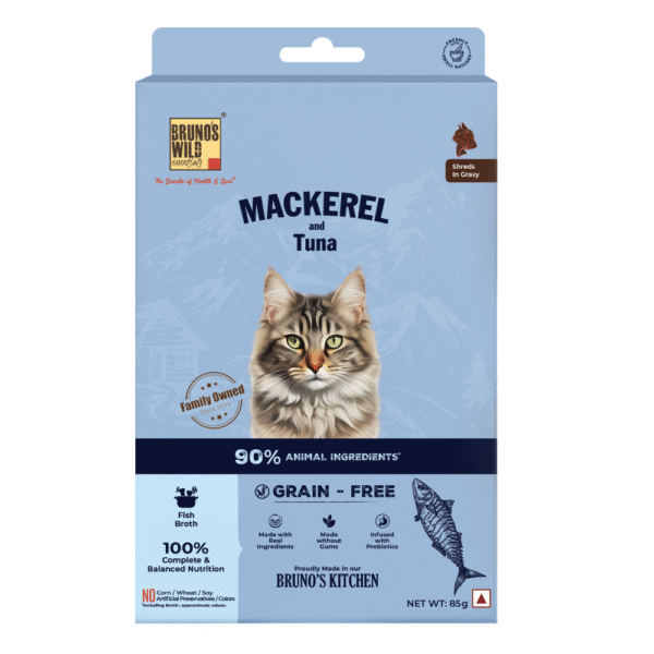 Bruno's Wild Essentials Mackerel & Tuna Cat Wet Food - 12x85g
