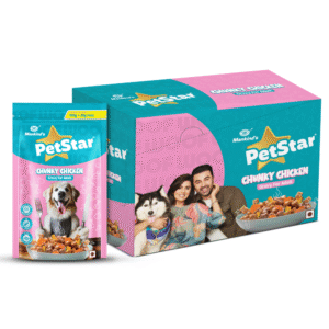 Mankind Petstar Chunky Chicken Gravy Adult Dog Wet Food - 15x120g