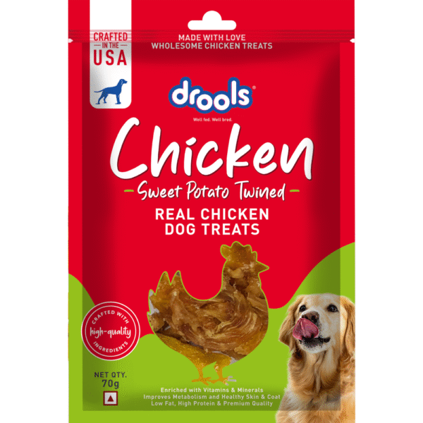 Drools Sweet Potato Twined Dog Treats - 3x70g