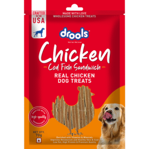 Drools Cod Fish Sandwich Dog Treats - 2x70g