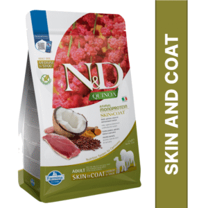Farmina N&D Quinoa Duck Coconut & Turmeric Skin & Coat Grain Free Adult Medium & Maxi Dog Dry Food - 2.5kg