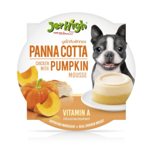 JerHigh Panna Cotta Chicken with Pumpkin Mousse Dog Wet Food - 12x70g
