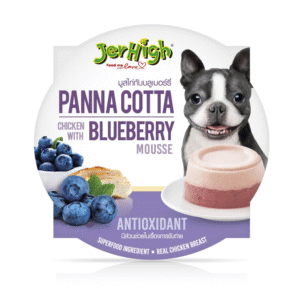 JerHigh Panna Cotta Chicken with Blueberry Mousse Dog Wet Food - 12x70g