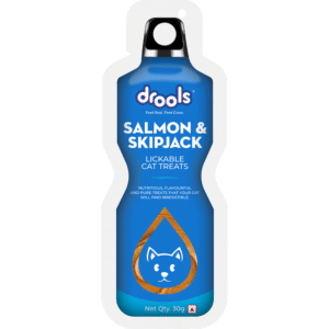 Drools Salmon & Skipjack Creamy Lickable Cat Treats - 15x30g