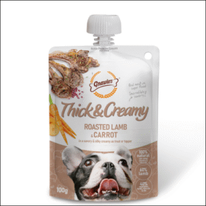 Gnawlers Roasted Lamb and Carrot Thick and Creamy Dog Treats - 100g