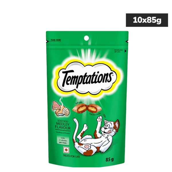 Temptations Seafood Medley Flavour Cat Treats - 3x85g