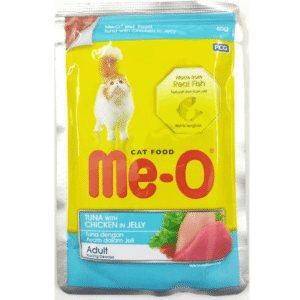 Me O Tuna & Chicken In Jelly Adult Cat Wet Food - 12x80g