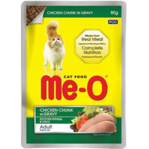 Me O Chicken Chunks in Gravy Adult Cat Wet Food - 12x80g