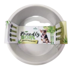 Basil Eco Friendly Bamboo Bowl for Dogs (Beige) - 800mL