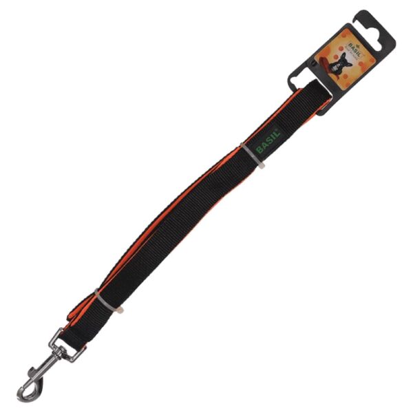 Basil Nylon Padded Leash for Dogs (Black) - L:25mm Width