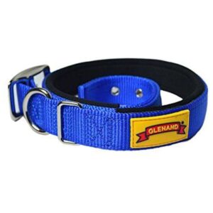 Glenand Padded Collar for Dogs (Blue) - 0.75in Width