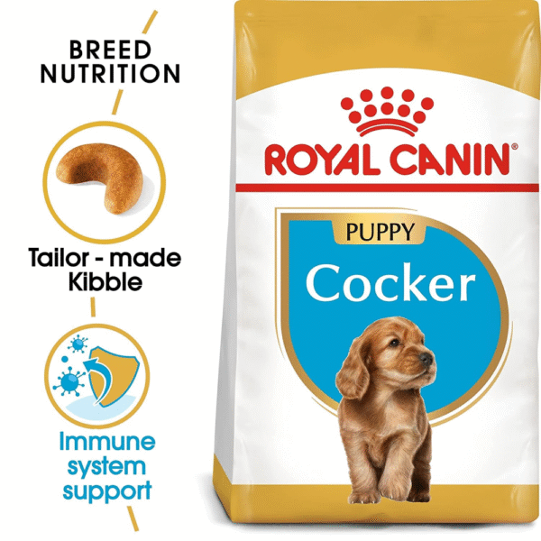 Royal Canin Cocker Spaniel Puppy Dog Dry Food - 6kg (2x3kg)