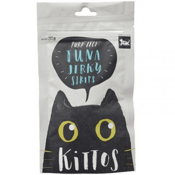 Kittos Purr Fect Tuna Jerky Strips Cat Treats - 35g
