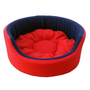 Fluffy's Pawsome Luxurious Both Side Soft Polyester Bed for Dogs and Cats (Red/Blue) - L
