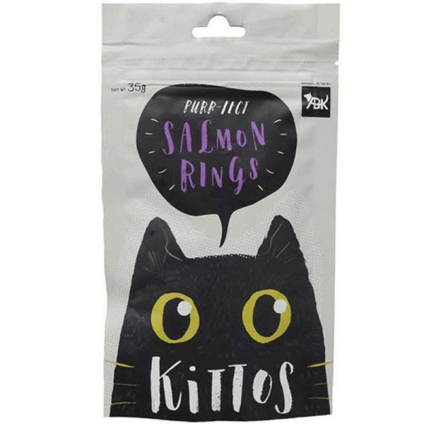 Kittos Purr Fect Salmon Rings Cat Treats - 6x35g