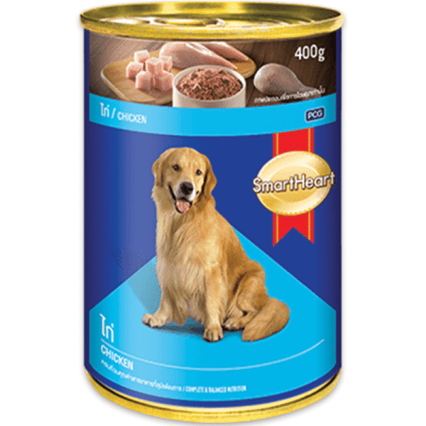 SmartHeart Chicken Flavor Adult Canned Wet Dog Food - 16x400g