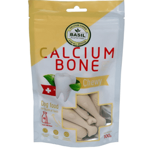 Basil Calcium Chew Bones Dog Treats - 100g