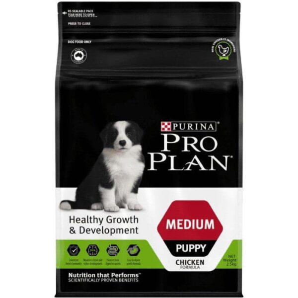Pro Plan Chicken Medium Puppy Dry Food (2.5kg) - 2.5kg