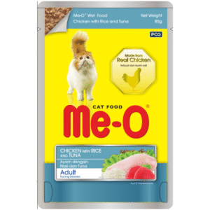 Me O Chicken & Rice In Tuna Adult Cat Wet Food - 12x80g