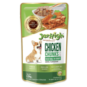 JerHigh Vegetable and Chicken in Gravy Dog Wet Food - 12x120g